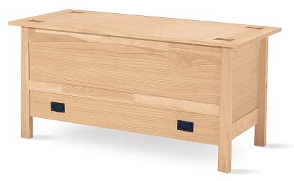 unfinished toy chest bench